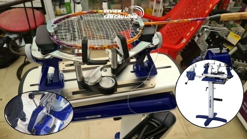Máy đan vợt cơ tay quay khá bền bỉ, phù hợp mọi loại vợt thể thao