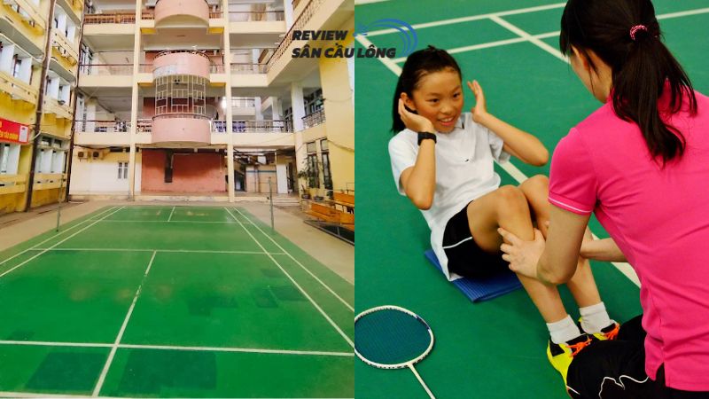 Sân cầu lông Học viện Tài chính thu hút đông đảo người chơi trẻ