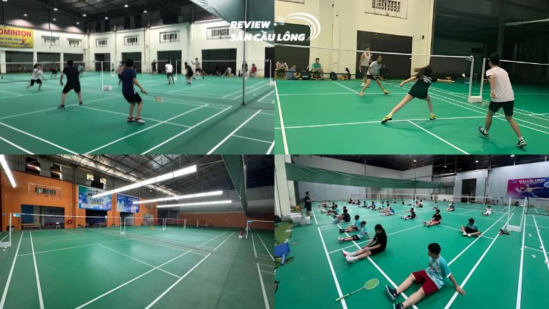 Sân cầu lông Bắc Từ Liêm US Badminton có khu gửi xe rộng rãi