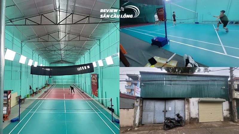 Sân cầu lông HH (Hoàng Huy) là điểm luyện tập quen thuộc khu Phú Diễn