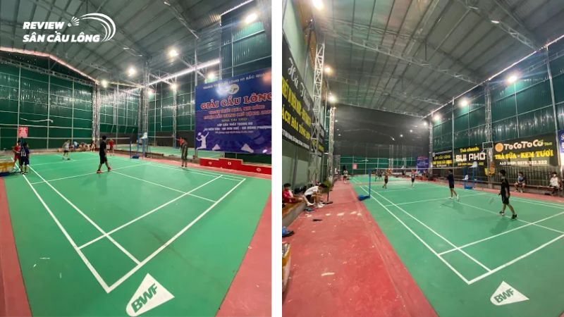 Cơ sở vật chất sân cầu lông Hà Giang HT BQ
